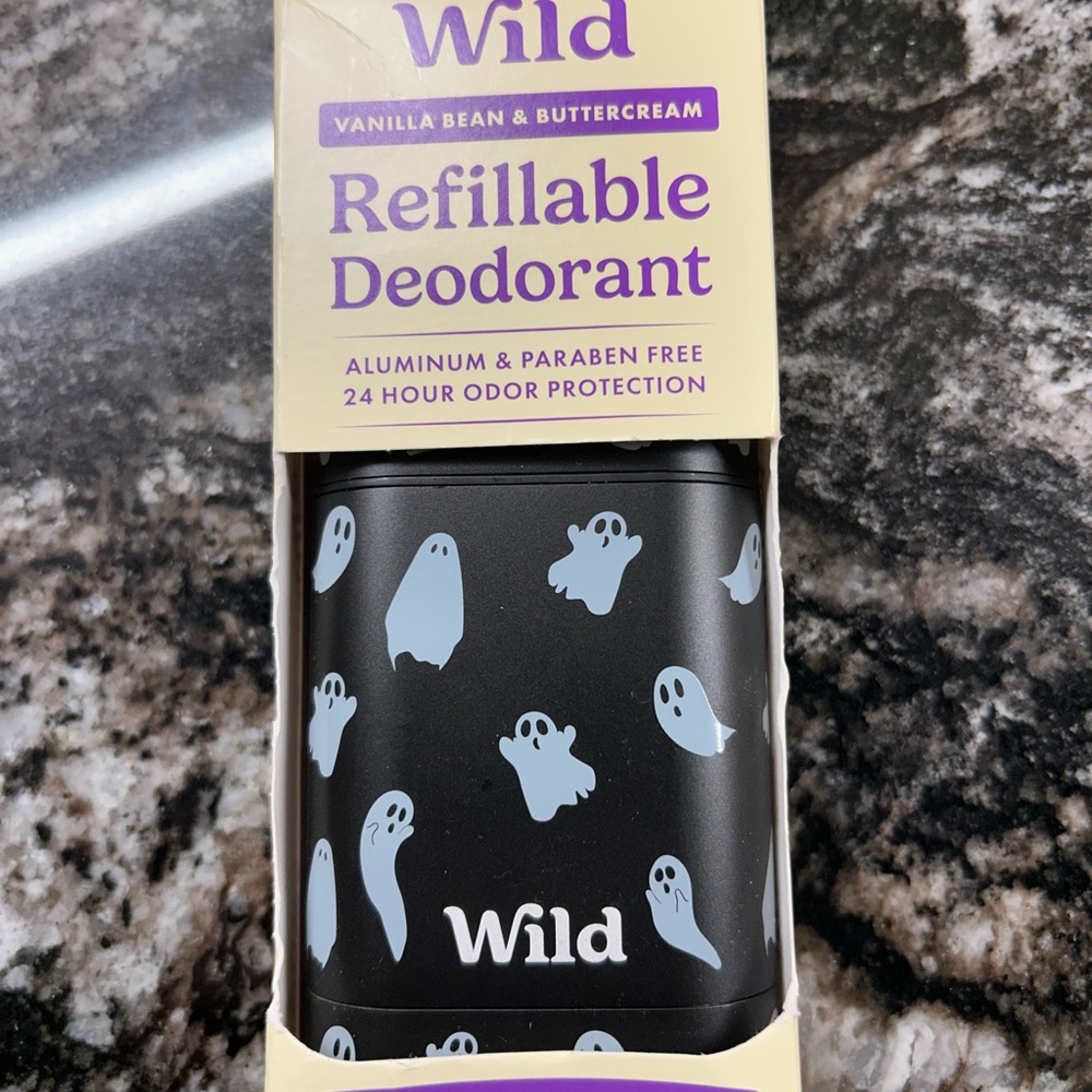 WILD —Vanilla Bean & Buttercream Refillable Deodorant - Black